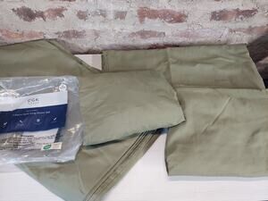 CGK Linens Split King Sheet Set 7 Piece Microfiber Ultra Soft Deep Pocket Olive